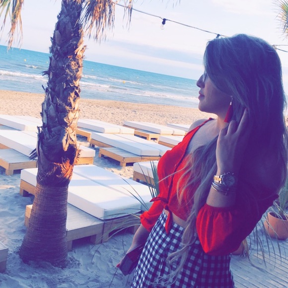 long skirt with off shoulder top - Picture 3 of 5